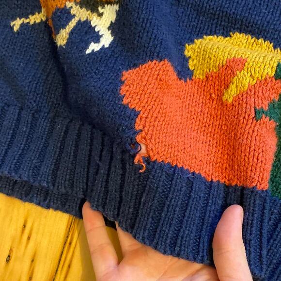 Amazing Vintage Horse and Beagles Fall Soft Sweater Size M/L - Picture 4 of 5